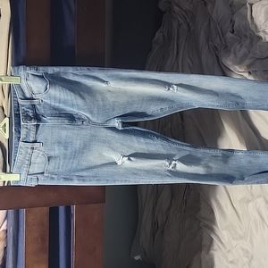 High waist skinny jeans